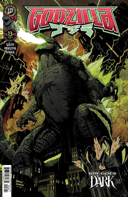 Godzilla #13 Kai-Sei Era Cover D Danny Earls IDW Goes Dark Variant